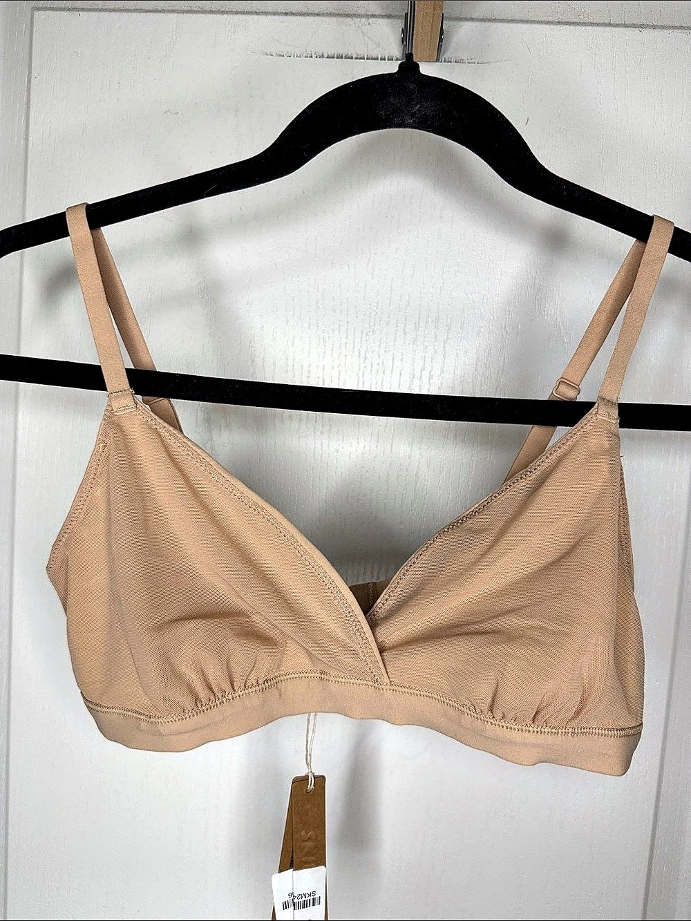 SKIMS Fits Everybody Crossover Bralette Brown Medium